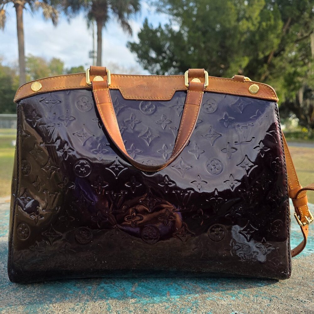 Louis Vuitton Monogram Bag in Brown Patent Leather